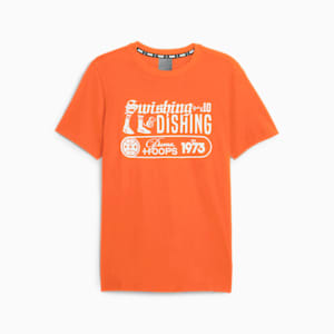 Clyde's Closet Dishing Men's Basketball Tee, Hot Heat, extralarge