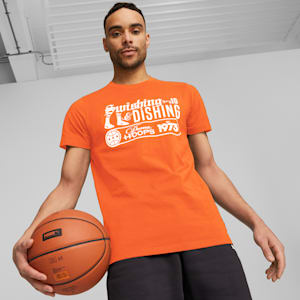 Clyde's Closet Men's Basketball Tee, Hot Heat, extralarge-GBR