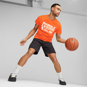 Clyde's Closet Dishing Men's Basketball Tee, Hot Heat, extralarge