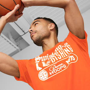 Clyde's Closet Men's Basketball Tee, Hot Heat, extralarge-GBR