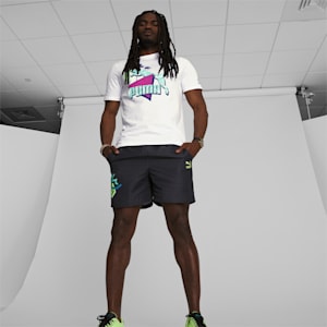 Camiseta clásica Daytona con logo grande de hombre, PUMA White