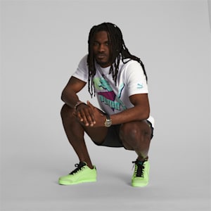 Camiseta clásica Daytona con logo grande de hombre, PUMA White