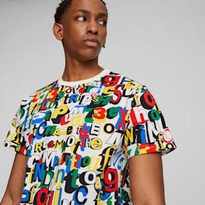 Trash Tee Men's Basketball Tee, PUMA White-AOP, extralarge