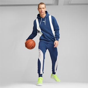 Blueprint Formstrip Men's Basketball Hoodie, Persian Blue-PUMA White, extralarge-GBR