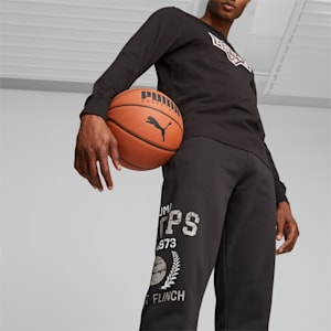 Graphic Booster Men's Basketball Pants, PUMA Black, extralarge