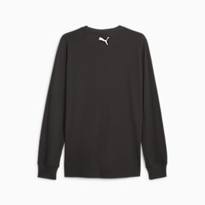 メンズ バスケットボール ブループリント グラフィック 長袖 Tシャツ, PUMA Black, extralarge-JPN
