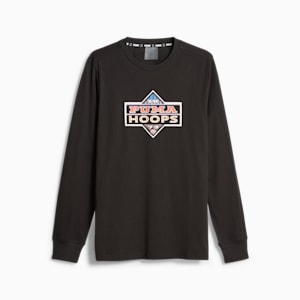 Blueprint Men's Basketball Long-Sleeve Tee, PUMA Black, extralarge