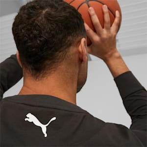Blueprint Men's Basketball Long-Sleeve Tee, PUMA Black, extralarge