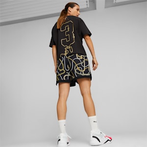 Gold Standard Women's Basketball Shorts, PUMA Black-AOP, extralarge-GBR