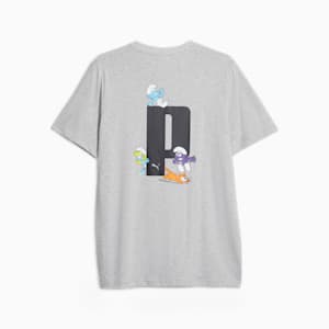 メンズ PUMA x スマーフ グラフィック Tシャツ, Light Gray Heather, extralarge-JPN