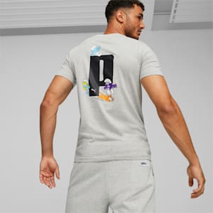 PUMA x THE SMURFS Men's Tee, Light Gray Heather, extralarge-IND