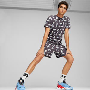 PUMA x THE SMURFS AOP Men's Tee, Dark Coal-AOP, extralarge