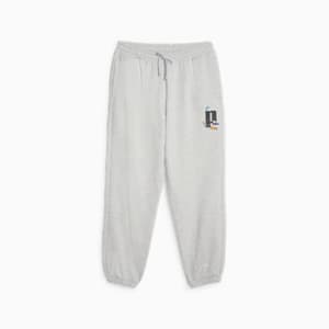 PUMA x THE SMURFS Men's Sweat Pants, Light Gray Heather, extralarge-IND