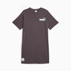 PUMA x THE SMURFS Tee Dress, Dark Coal, extralarge-IND