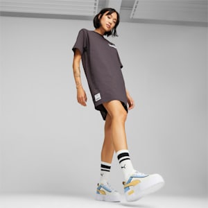 PUMA x THE SMURFS Tee Dress, Dark Coal, extralarge-IND