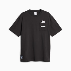 Playera PUMA x RIPNDIP para hombre, PUMA Black, extralarge