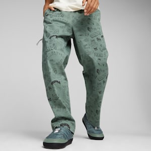 PUMA x RIPNDIP Men's Twill Pants, Eucalyptus, extralarge-IND