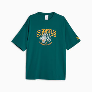 PUMA x STAPLE Men's Graphic Tee, Malachite, extralarge-IND
