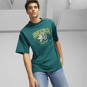 PUMA x STAPLE Men's Graphic Oversized Fit T-shirt, Malachite, extralarge-IND