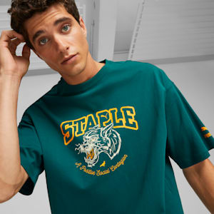PUMA x STAPLE Men's Graphic Tee, Malachite, extralarge