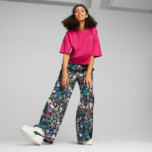 PUMA x LIBERTY Women's Graphic Tee, Pinktastic, extralarge-GBR