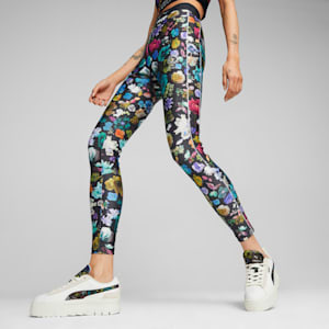Leggings PUMA x LIBERTY para mujer, PUMA Black-AOP, extralarge