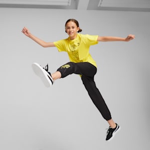 PUMA x SPONGEBOB SQUAREPANTS Big Kids' Graphic Tee, Lemon Meringue, extralarge