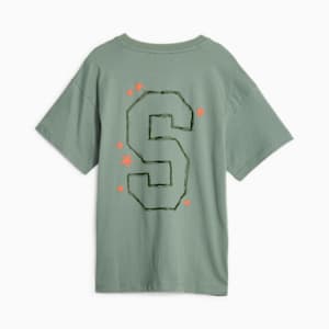 PUMA x SPONGEBOB SQUAREPANTS Big Kids' Graphic Tee, Eucalyptus, extralarge
