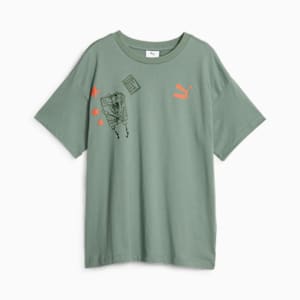 PUMA x SPONGEBOB SQUAREPANTS Big Kids' Graphic Tee, Eucalyptus, extralarge