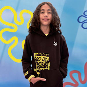 PUMA x SPONGEBOB SQUAREPANTS Youth Hoodie, PUMA Black, extralarge-IND