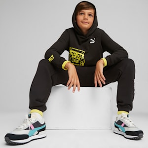 PUMA x SPONGEBOB SQUAREPANTS Youth Hoodie, PUMA Black, extralarge-IND