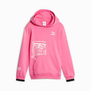 PUMA x SPONGEBOB SQUAREPANTS Youth Hoodie, Strawberry Burst, extralarge-IND