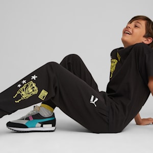 Pantalon en molleton PUMA x SPONGEBOB SQUAREPANTS Jeunes, PUMA Black, extralarge