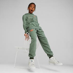 Pantalon en molleton PUMA x SPONGEBOB SQUAREPANTS Jeunes, Eucalyptus, extralarge