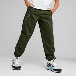 PUMA x SPONGEBOB SQUAREPANTS Kids' Twill Pants, Myrtle, extralarge