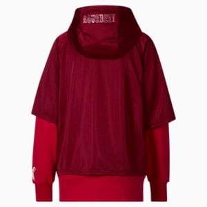 Sudadera con capucha de básquetbol STEWIE x RUBY para mujer, Intense Red-Urban Red