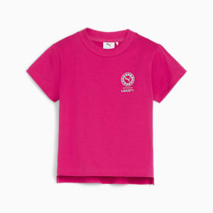 PUMA x LIBERTY Kids' Graphic Tee, Pinktastic, extralarge-GBR