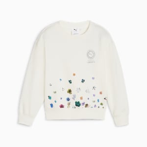 PUMA x LIBERTY Girls' Sweatshirt, Warm White, extralarge