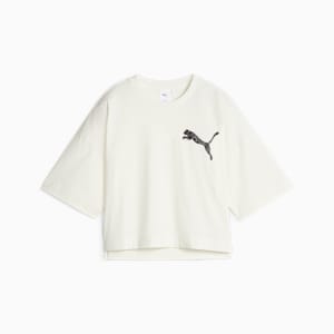 ウィメンズ PUMA WITH SWAROVSKI CRYSTALS Tシャツ, Warm White, extralarge-JPN