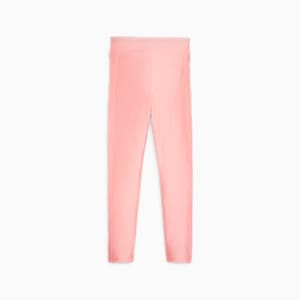 T7 High Waist Shiny Youth Leggings, Peach Smoothie, extralarge-GBR