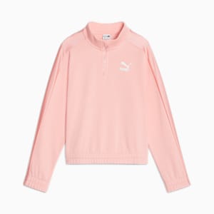 T7 Youth Quarter-Zip, Peach Smoothie, extralarge-GBR