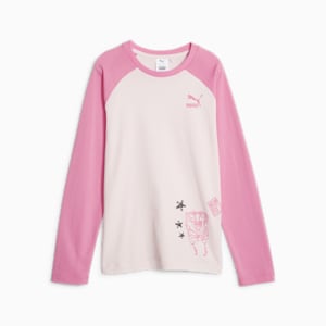 キッズ PUMA x スポンジ・ボブ 長袖 Tシャツ 128cm-164cm, Frosty Pink, extralarge-JPN