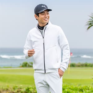 メンズ ゴルフ EGW ダブル ニット フルジップ ジャケット, Bright White