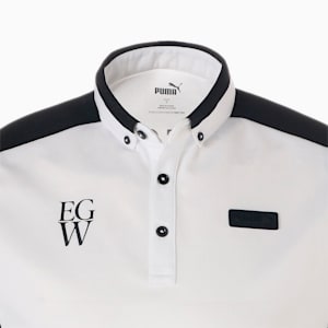 メンズ ゴルフ EGW 接触冷感 ツアー 半袖 ポロシャツ, Bright White