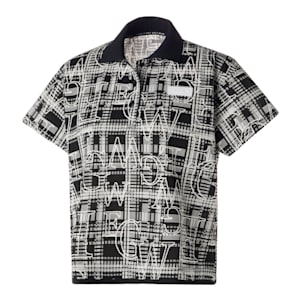 ウィメンズ ゴルフ EGW 接触冷感 グラフィック 半袖 ポロシャツ, PUMA Black, extralarge-JPN