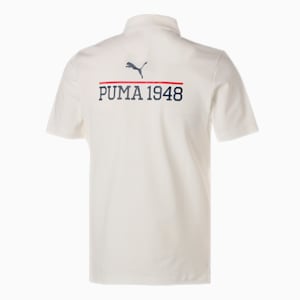 メンズ ゴルフ PUMA バック プリント 半袖 ポロシャツ, Bright White, extralarge-JPN