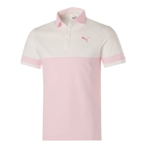 メンズ ゴルフ PUMA 1948 プリント 半袖 ポロシャツ, Pearl Pink