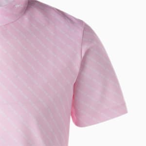メンズ ゴルフ グラフィック ストライプ 半袖 モックネック, Pearl Pink, extralarge-JPN