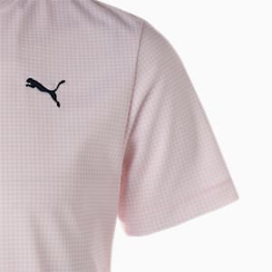 メンズ ゴルフ HOUNDTOOTH グラフィック 半袖 モックネック ポロシャツ, Rickie Orange, extralarge-JPN