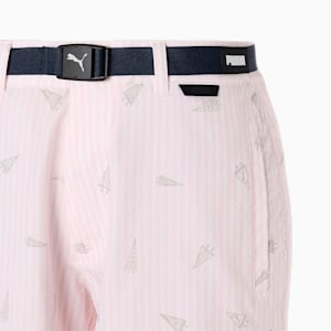 メンズ ゴルフ フラッグプリント シアサッカー ショーツ, Pearl Pink, extralarge-JPN